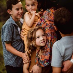 Free People Cassis Printed Chiffon Floral V-Neck Dress